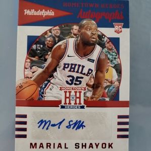 Marial Shayok - Philadelphia 76ers - Panini Chronicles Hometown Heroes RC Auto